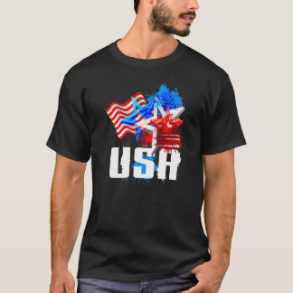 Camiseta Bandera De Eeuu Para El 4 De Julio Día De La Memor