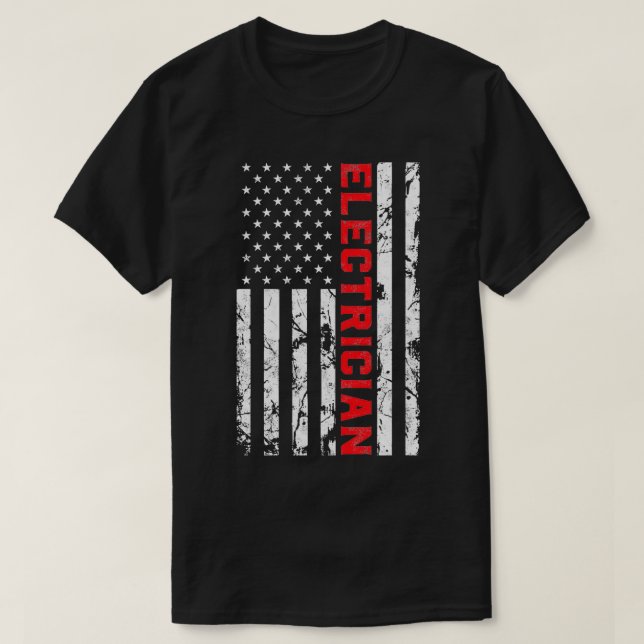 Camiseta Bandera de EEUU Patriótica Eléctrica (Diseño del anverso)
