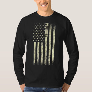 Camiseta Bandera De Eeuu Plomando Orgulloso Americano