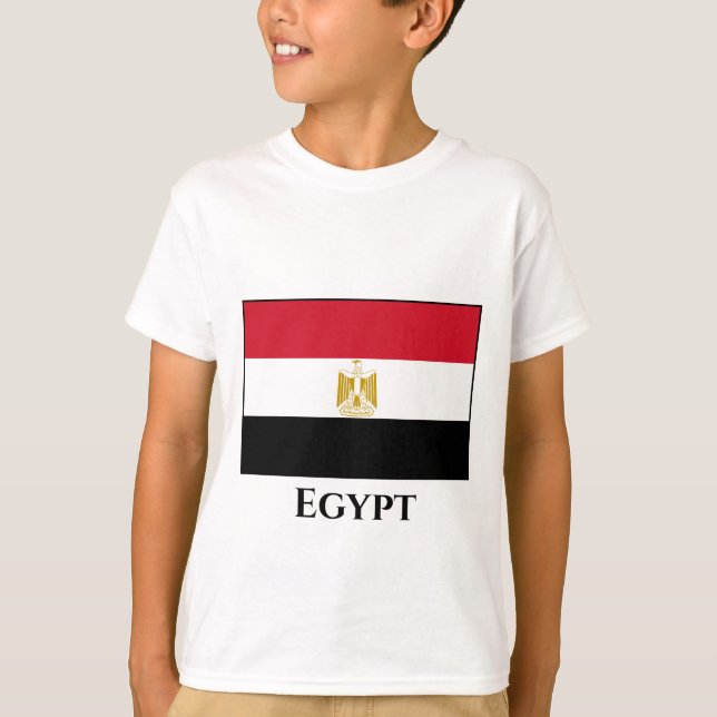 Camiseta Bandera de Egipto (Egipto) (Anverso)