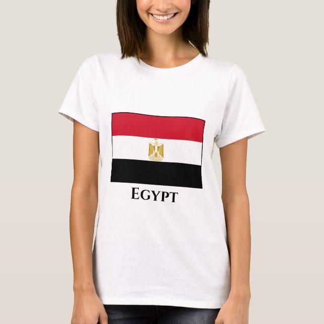 Camiseta Bandera de Egipto (Egipto) (Anverso)