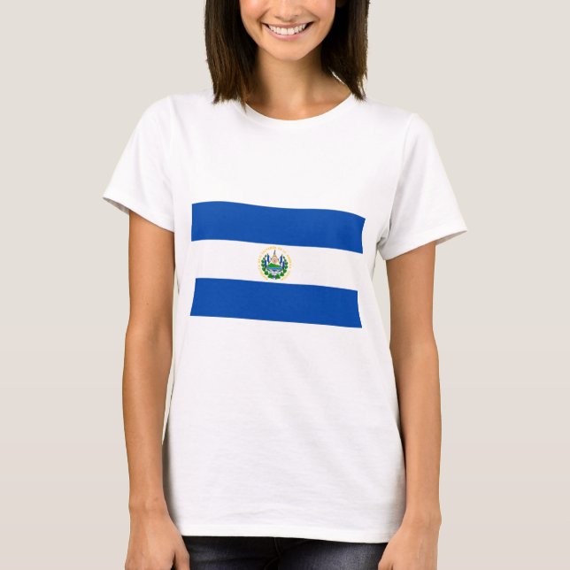 Camiseta Bandera de El Salvador (Anverso)
