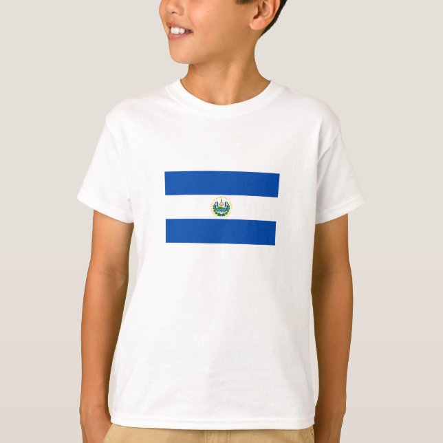 Camiseta Bandera de El Salvador (Anverso)