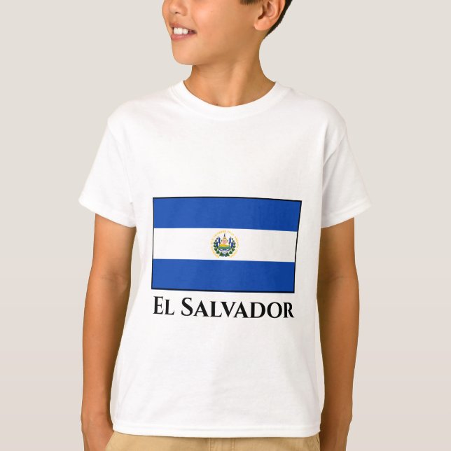 Camiseta Bandera de El Salvador (Anverso)