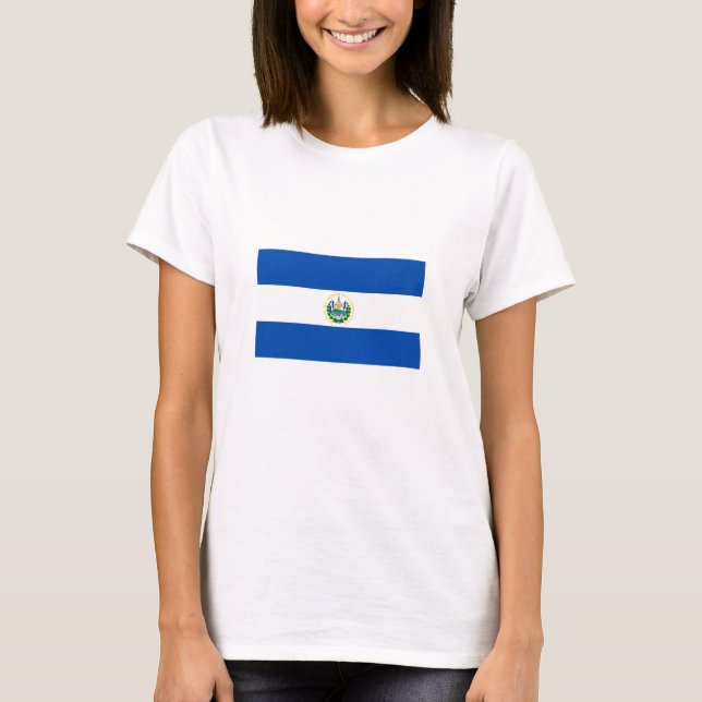 Camiseta Bandera de El Salvador (Anverso)
