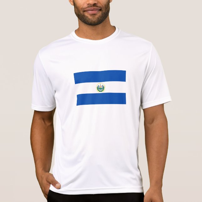 Camiseta Bandera de El Salvador (Anverso)
