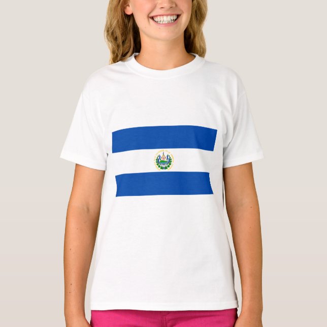 Camiseta Bandera de El Salvador (Anverso)