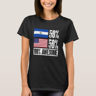 Camiseta Bandera de El Salvador asombrosa bandera norteamer