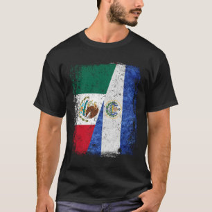 Camiseta Bandera de El Salvador MEXICANA Medio El Salvador 