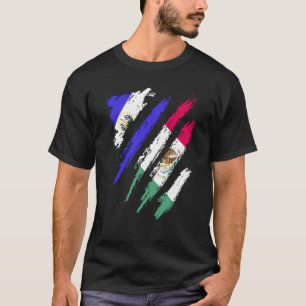 Camiseta Bandera de El Salvador México Patriota Crecido Paí