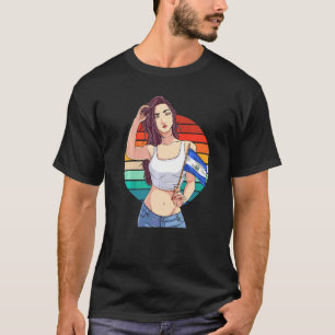 Camiseta Bandera de El Salvador Orgullo Salvadoreño Chica L