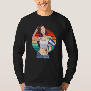 Camiseta Bandera de El Salvador Orgullo Salvadoreño Chica L