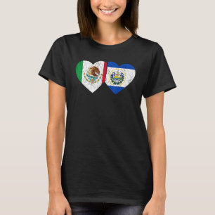 Camiseta Bandera de El Salvador Patrimonio de Raíces Mexica