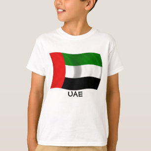 Camiseta Bandera de Emiratos Árabes Unidos ondeando