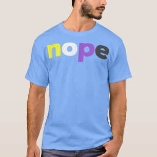 Camiseta Bandera de Enby Funny Nonbinario Pridenope Nonbina