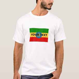 Camiseta Bandera de encargo de Etiopía