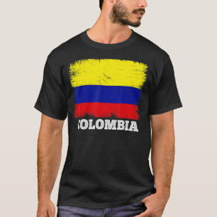 Camiseta Bandera de época Colombia Bandera retro país colom
