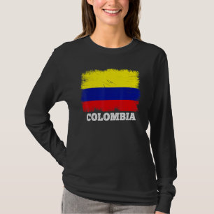 Camiseta Bandera de época Colombia Bandera retro país colom