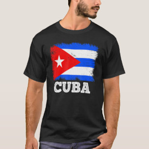 Camiseta Bandera de época Cuba país bandera retro cubana