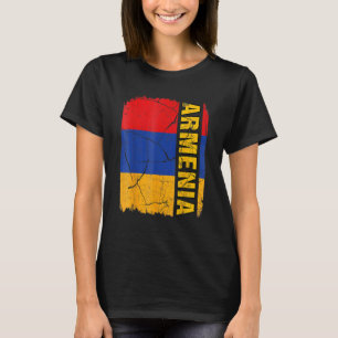 Camiseta Bandera de época de Armenia ama a tu país