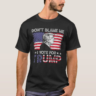 Camiseta Bandera de época no me culpan, he votado por Trump