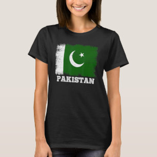 Camiseta Bandera de época paquistaní bandera retro país paq