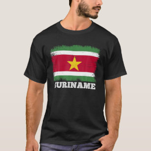 Camiseta Bandera de época Surinam, bandera retro Surinam