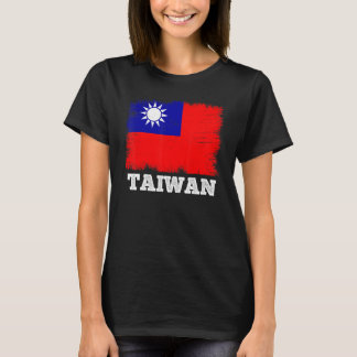 Camiseta Bandera de época Taiwán país bandera retro Taiwane