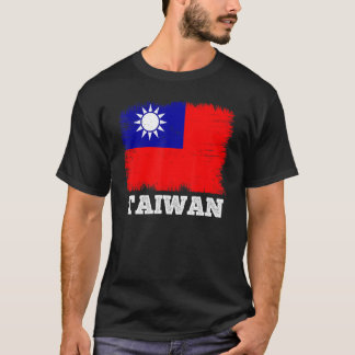 Camiseta Bandera de época Taiwán país bandera retro Taiwane