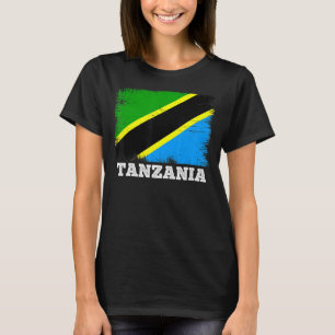 Camiseta Bandera de época Tanzania Bandera retro país Tanza