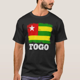 Camiseta Bandera de época Togo país bandera retro togolesa