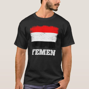 Camiseta Bandera de época Yemen país bandera retro yemení