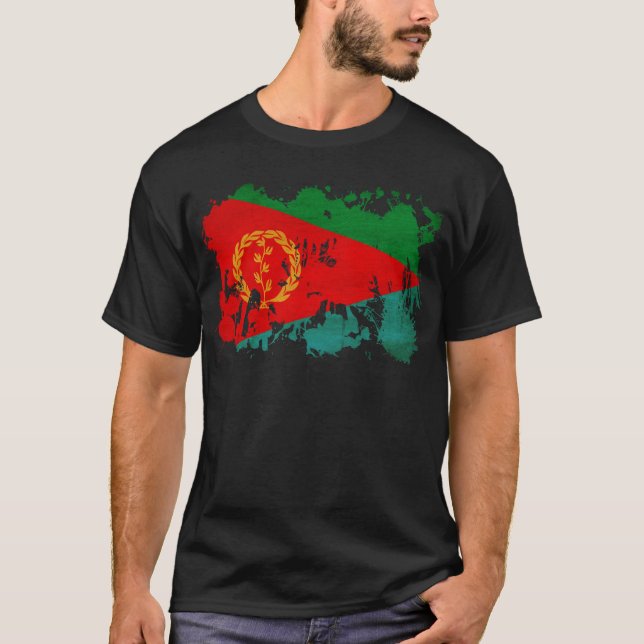 Camiseta Bandera de Eritrea (Anverso)
