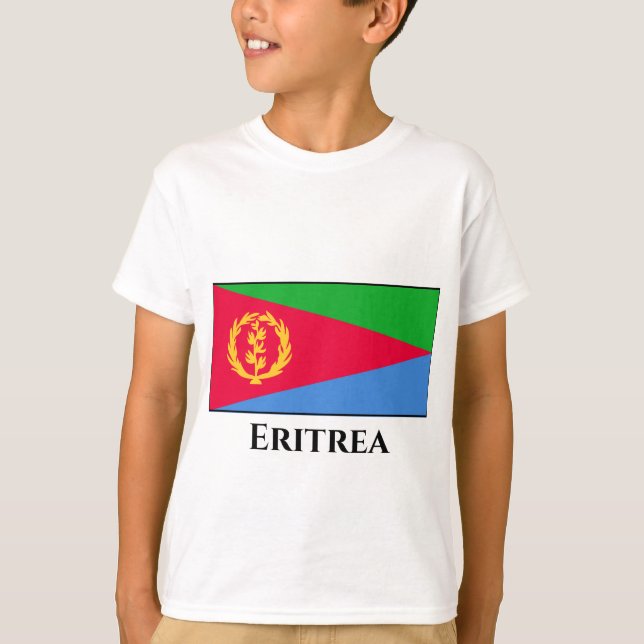 Camiseta Bandera de Eritrea (Anverso)