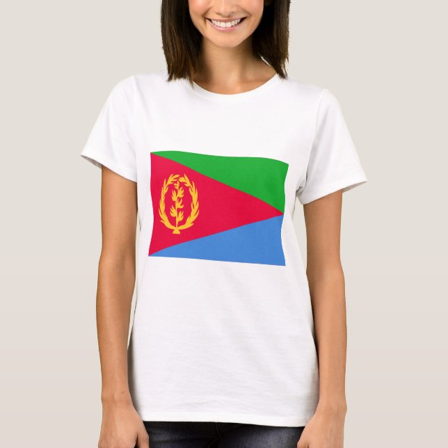 Camiseta Bandera de Eritrea (Anverso)