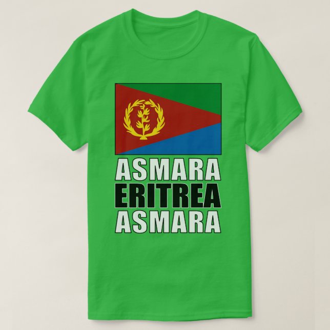 Camiseta Bandera de Eritrea (Diseño del anverso)