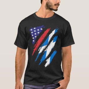Camiseta Bandera de Escocia cultivada en Estados Unidos Pat