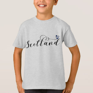 Camiseta Bandera de Escocia en el corazón, Saltire de Escoc
