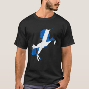 Camiseta Bandera de Escocia Unicornio Escocia Tartán Día de