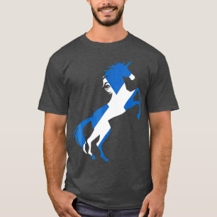 Camiseta Bandera de Escocia unicornio mágica unicornio esc