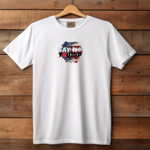 Camiseta Bandera de eslogan de protesta anti-Trump