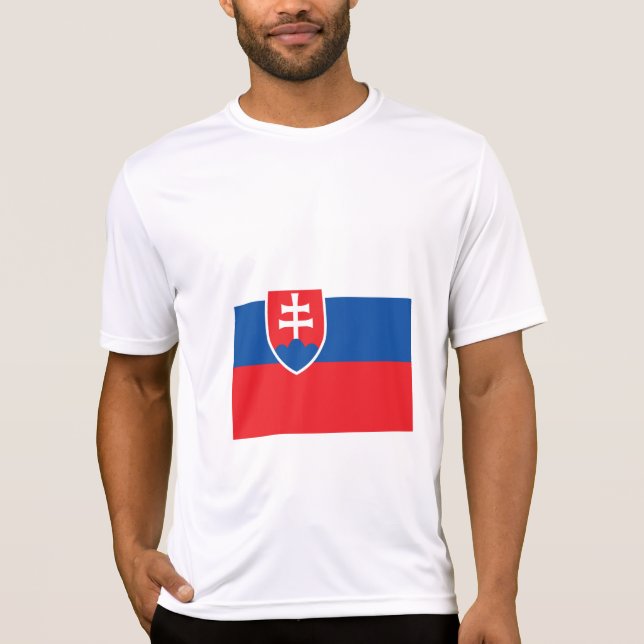 Camiseta Bandera de Eslovaquia (Anverso)