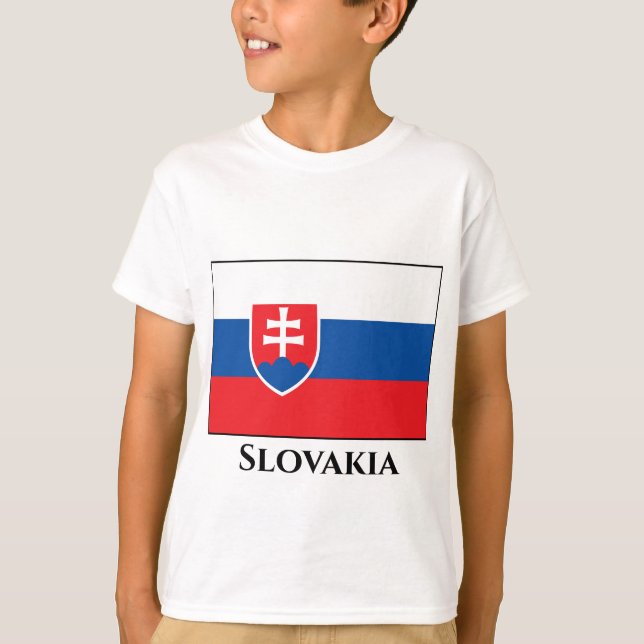 Camiseta Bandera de Eslovaquia (Anverso)