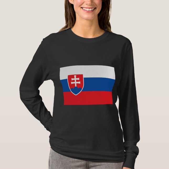 Camiseta Bandera de Eslovaquia (Anverso)