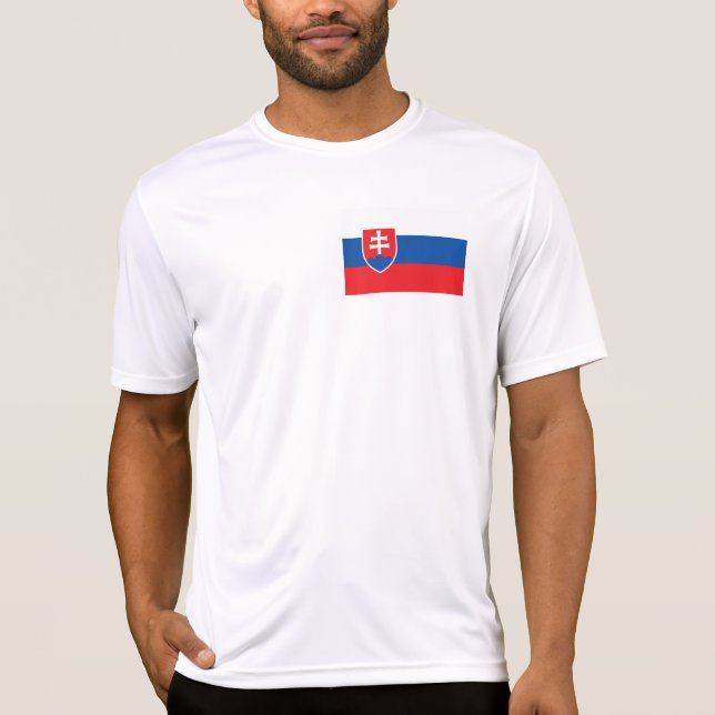 Camiseta Bandera de Eslovaquia (Anverso)