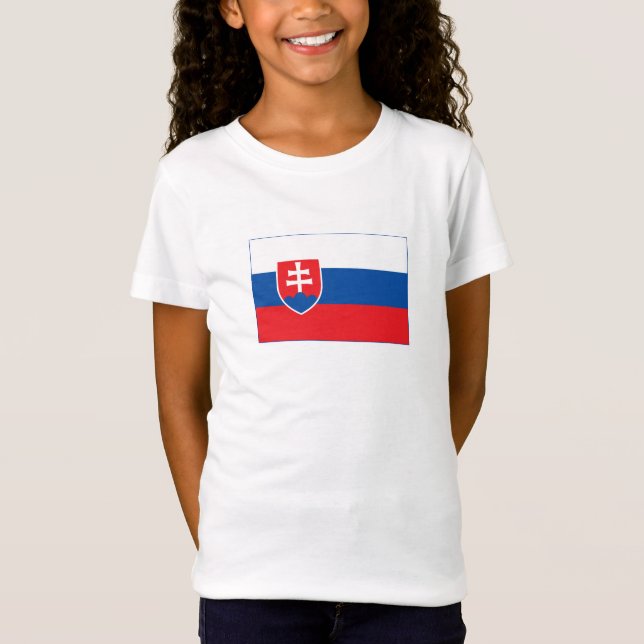 Camiseta Bandera de Eslovaquia (Anverso)