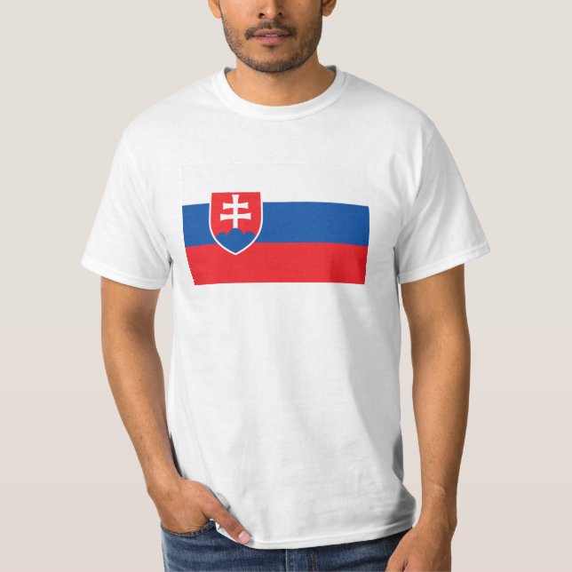 Camiseta Bandera de Eslovaquia (Anverso)