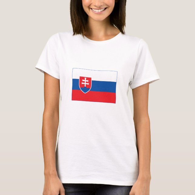 Camiseta Bandera de Eslovaquia (Anverso)