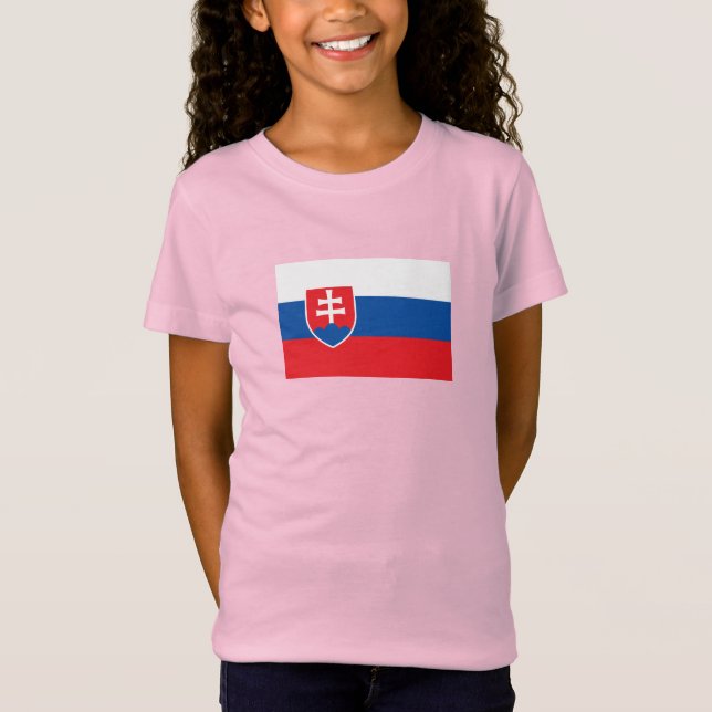 Camiseta Bandera de Eslovaquia (Anverso)