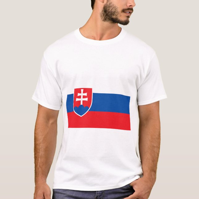 Camiseta Bandera de Eslovaquia (Anverso)